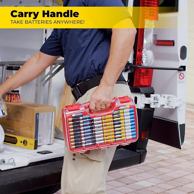 Battery Daddy Battery Organiser Up To 174 Batteries Holds Storage Case w/ Tester