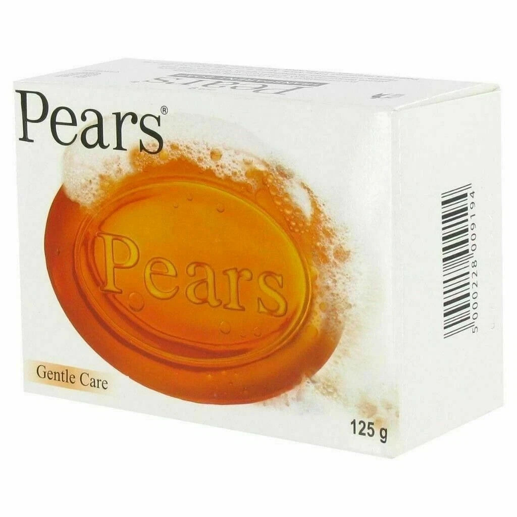 20x 125g Pears Amber Transparent Body Soap Gentle Care Dermatologist Tested Skin