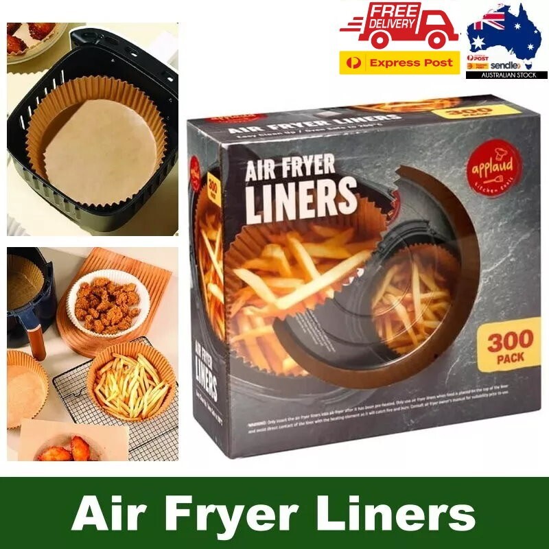 DATS Applaud Air Fryer Disposable Paper Liners Round, Oil & Water Proof, Baking