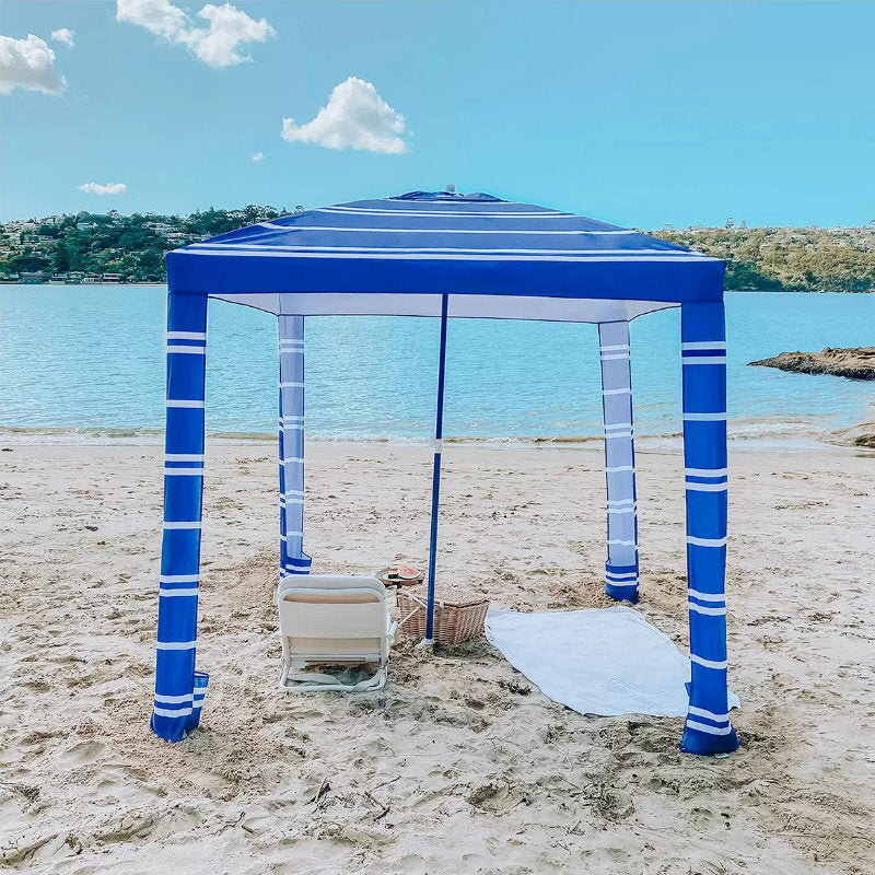 Coconut Grove Family Beach Cabana Canopy Umbrella Sun-Shade Shelter w/ Carry Bag