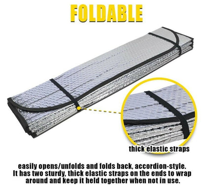 WHO-RAE Pro Max Reflector Sunshade Kit Car Windscreen Shade & Rear Window Shades