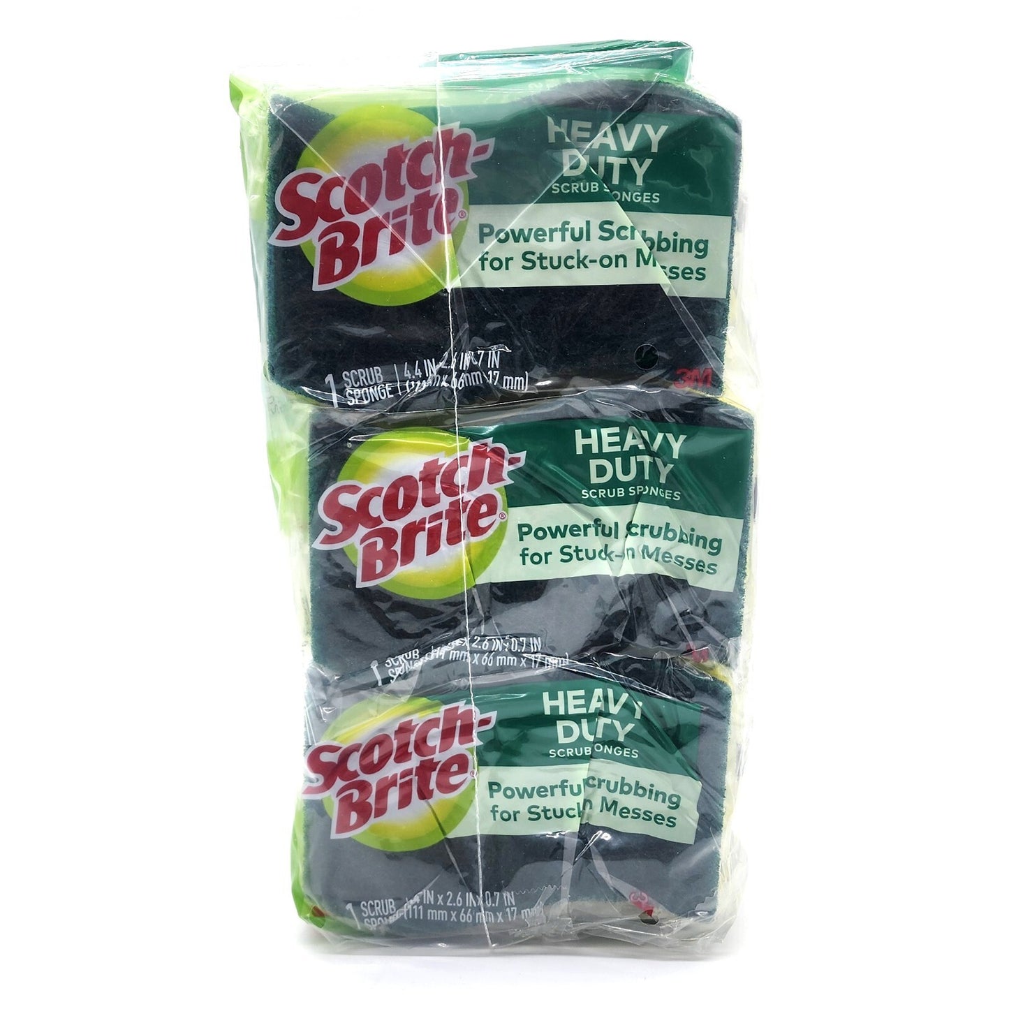 3M Scotch Brite Kitchen Heavy Duty Non-Scratch Scrub Mix Scourer Sponge Cleaner