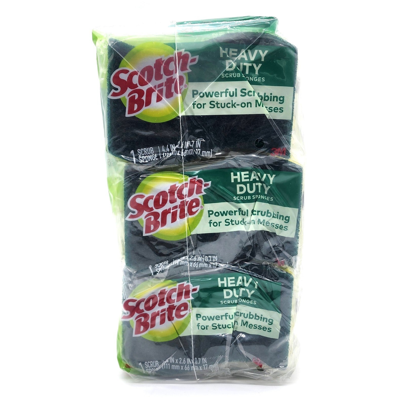 3M Scotch Brite Kitchen Heavy Duty Non-Scratch Scrub Mix Scourer Sponge Cleaner