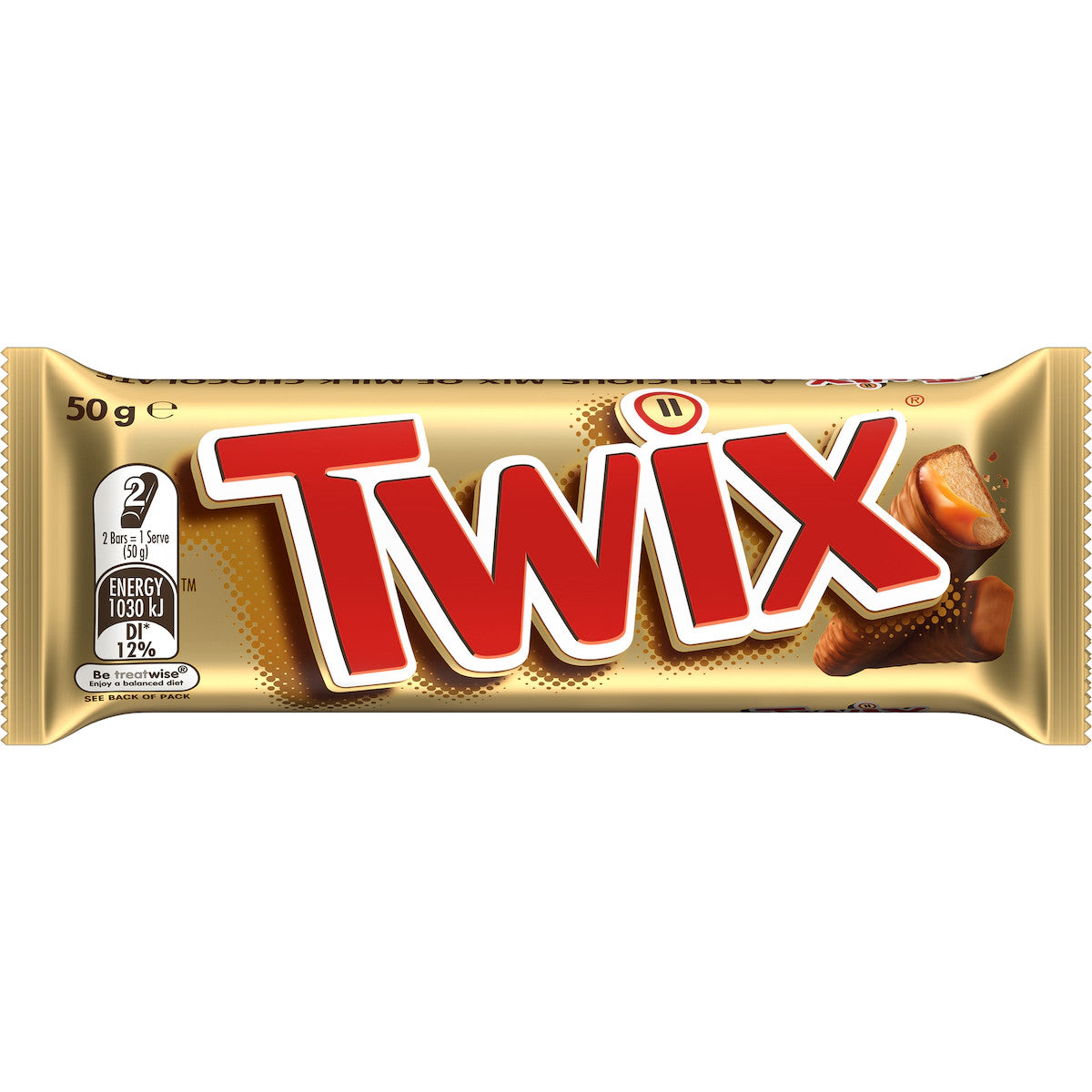 20 x 50g Twix Milk Chocolate Caramel Crunchy Biscuit Bars Full Box Made in Egypt