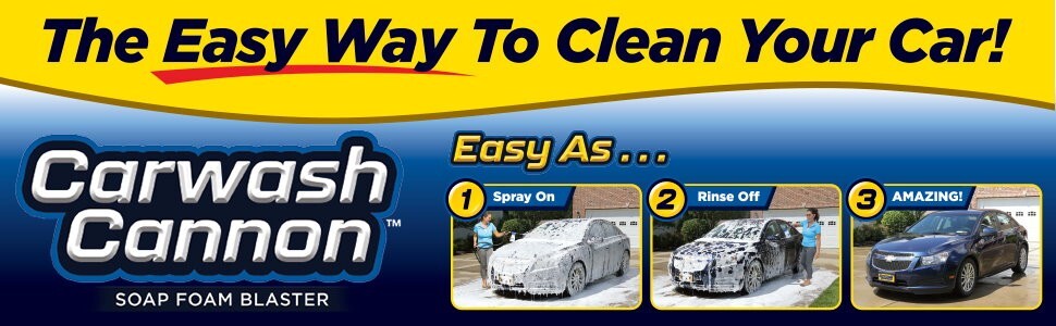 Carwash Cannon Car Wash Soap Foam Blaster Water Spray Gun With 5 Spray Settings