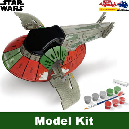 Star Wars Wood Worx The Mandalorian Bobba Fett's Starfighter 3D Wooden Model Kit