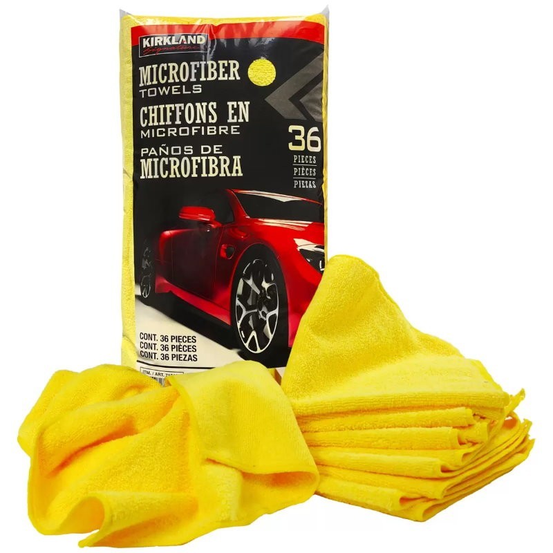 Kirkland Signature 36 Pieces 16" Ultra Plush Premium Microfibre Towels Cleaning