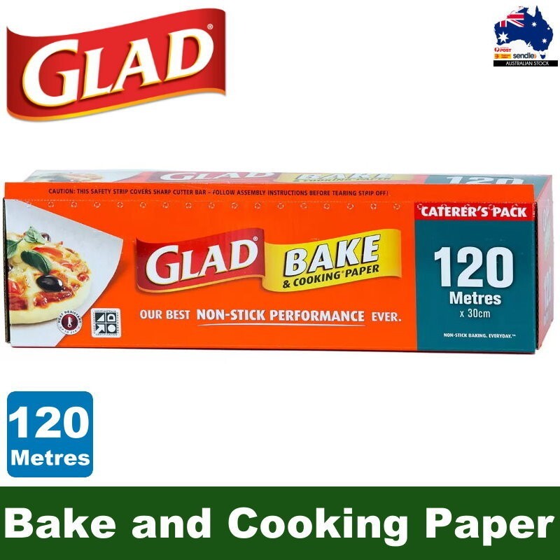 Glad Bake and Cooking Paper Caterer's Pack 120M x 30cm Non Stick Frying