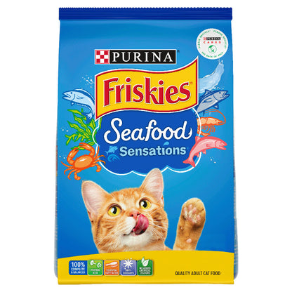 Friskies Adult Cat Food Seafood Sensations 5kg Purina Premium Dry Cat Pet Food