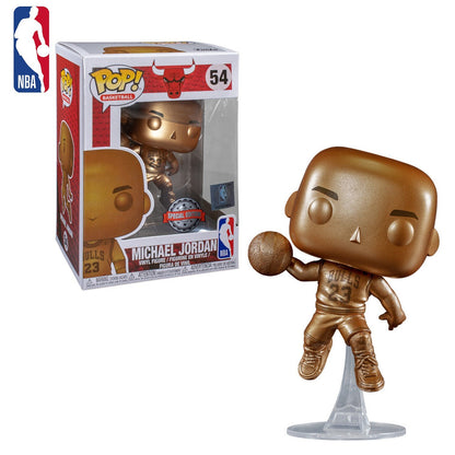 Funko Pop! Basketball Chicago Bulls Michael Jordan Gold Vinyl Figure 54 Kids Toy