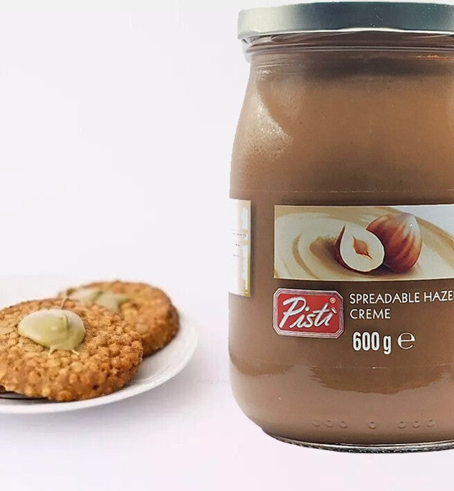 Pisti Premium Italian Hazelnut Creme Bread Spreadable Gourmet Cream Paste 600g