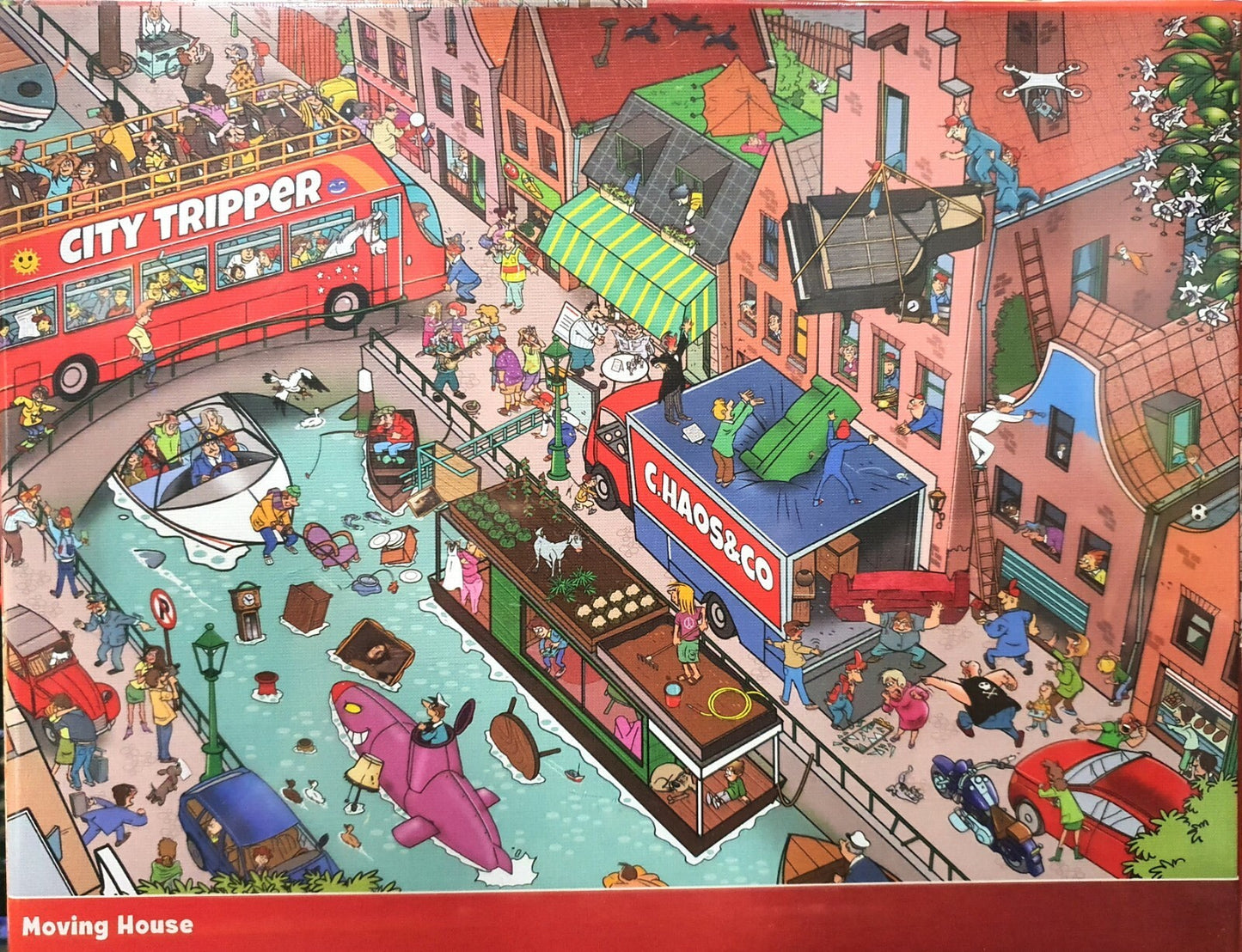 1000 Piece Jigsaw Puzzle 68cm x 48cm Wacky World Different Design Village Farm