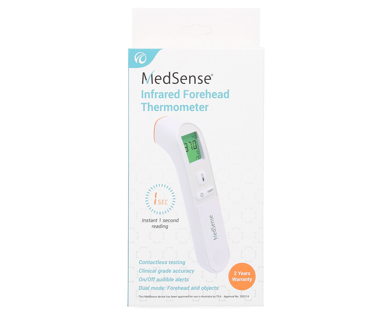 MedSense Contactless Thermometer Infrared Medical Forehead Temperature Check Up
