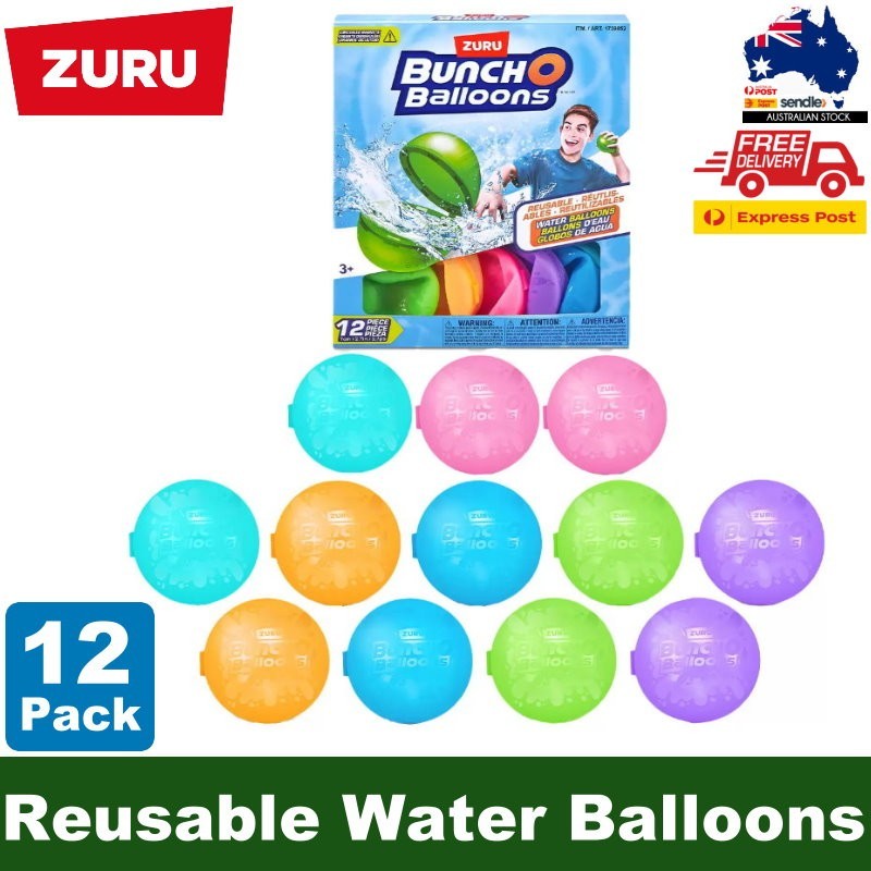 Zuru 12-Pack Bunch O Balloons Magnetic Self Sealing Reusable Water Balloons