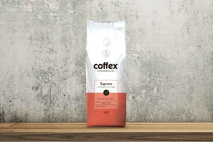 Coffex Supremo Blend 100% Arabica Whole Coffee Bean Roaster Medium Roast 1kg