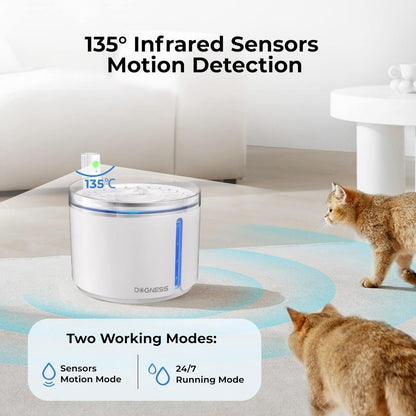 Dogness D08 Smart Sensor Wireless Pet Water Fountain Feeder For Pets Dog/Cat