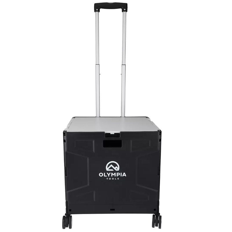 Olympia Tools Folding Portable Utility Tools Cart w/ 4 Rotation 360° Wheels