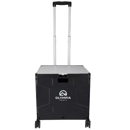 Olympia Tools Folding Portable Utility Tools Cart w/ 4 Rotation 360° Wheels