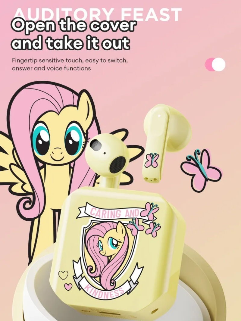 Disney My Little Pony MLP-E07 Wireless Bluetooth Earbuds Headphones for Kids