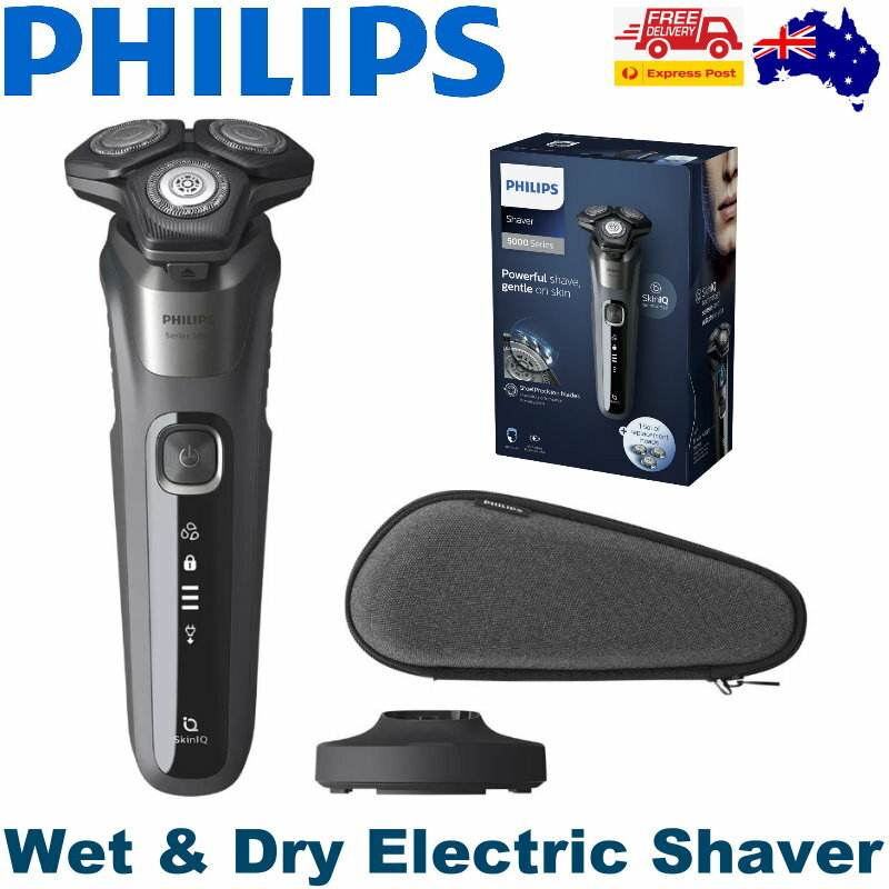 Philips Shaver Series 5000 SkinIQ Wet and Dry Electric Shaver S5587/39 - Express