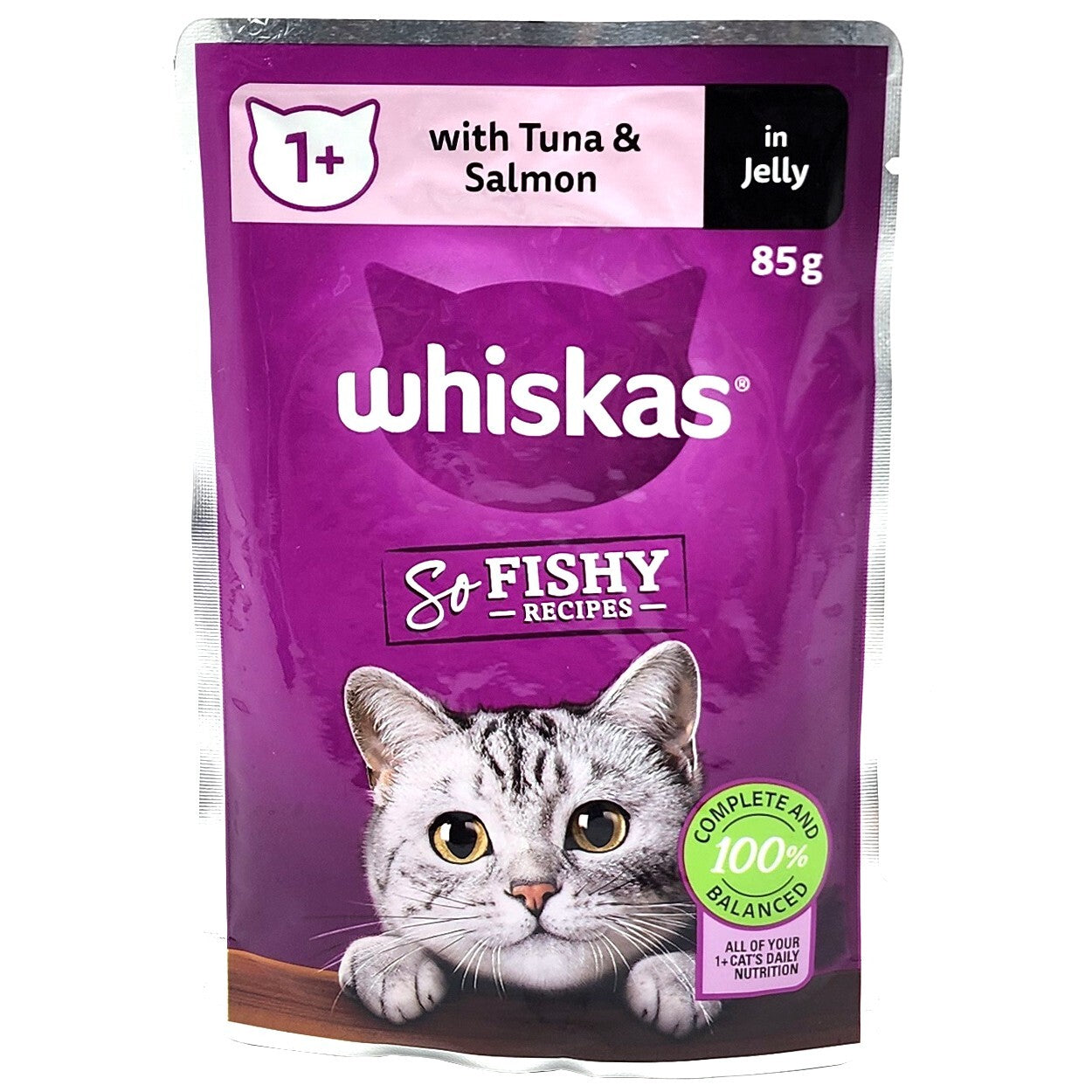 12 x 85g Whiskas Wet Cat Food Ocean Fishy Recipes Tuna Salmon Mackerel Real Fish