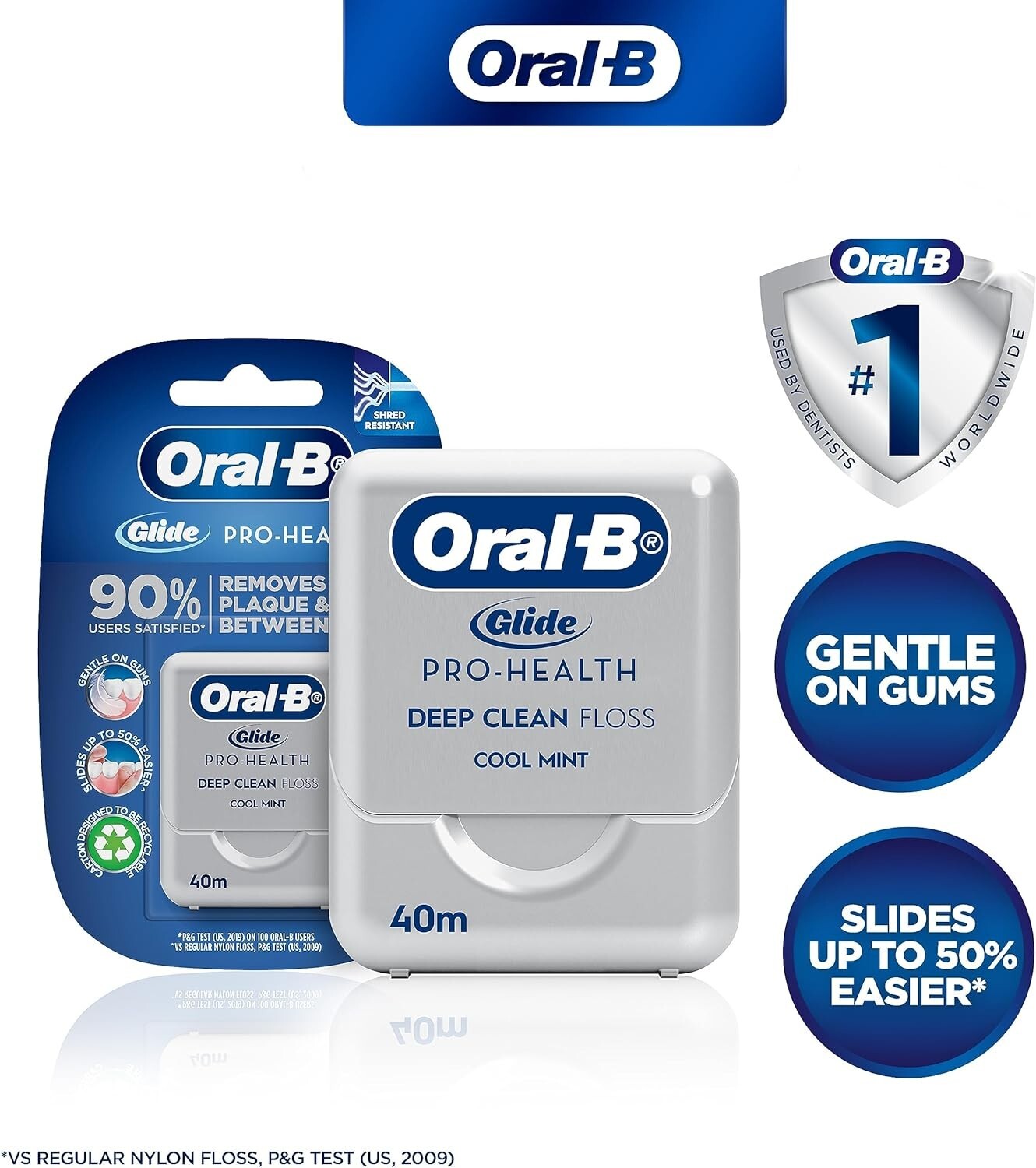 2 x Oral-B Glide Pro Health Dental Floss Mint Clean Teeth Protection Plaque