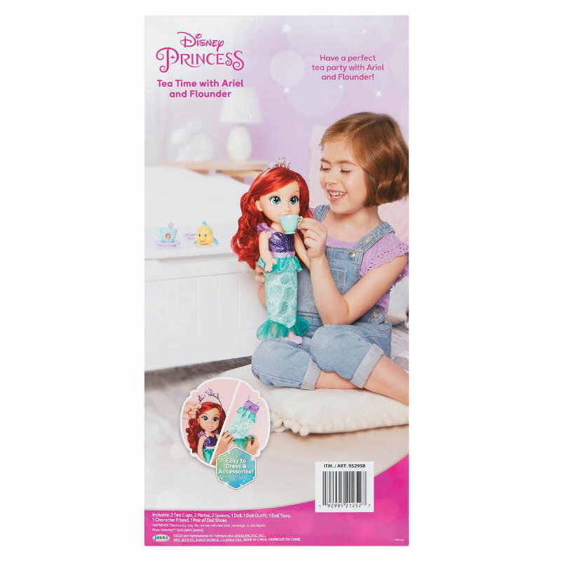 Disney Princess Doll Tea Time w/ Friend - Doll, Outfit, Tea Cups, Plates, Spoons