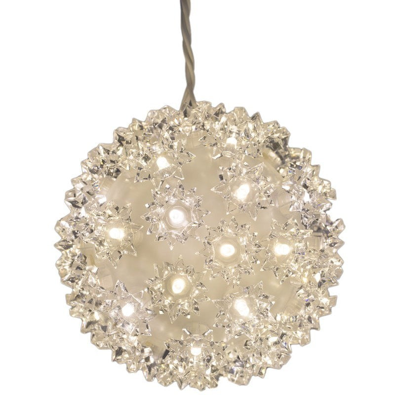 GE 3-Pack 5.5 inch StayBright Random Sparkle LED Spheres Christmas String Light
