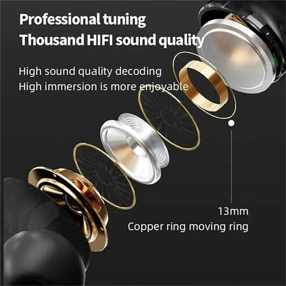 A9 Pro Smart Bluetooth 5.4 Earbuds ANC & ENC Noise Reduction Touch Screen, Mic