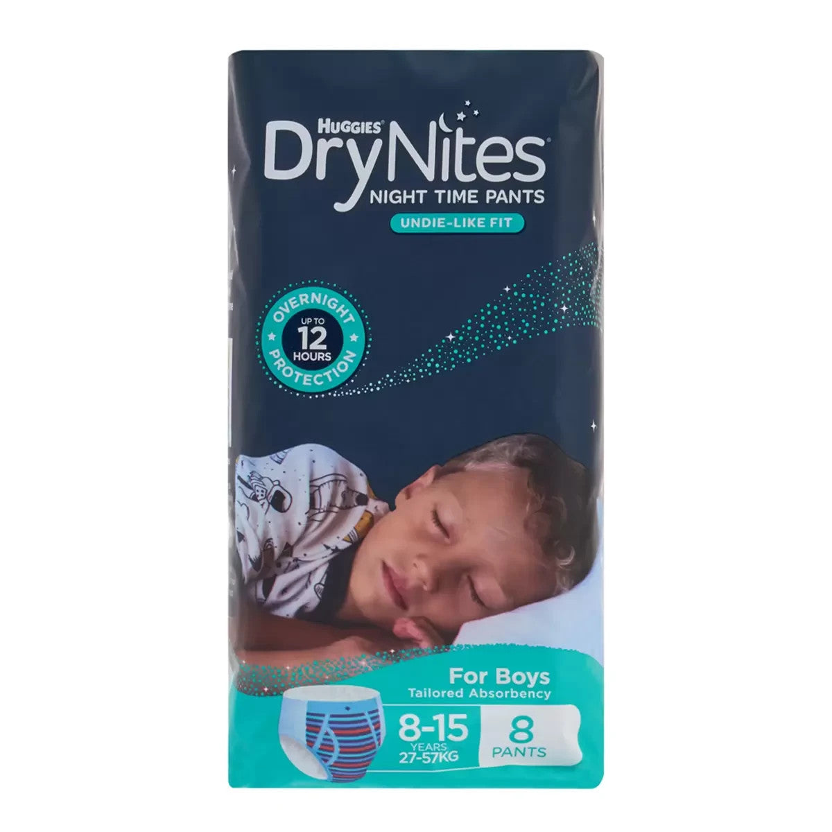 Huggies Drynites Night Time Pants For Boys Size 8-15 Years 48 Pants