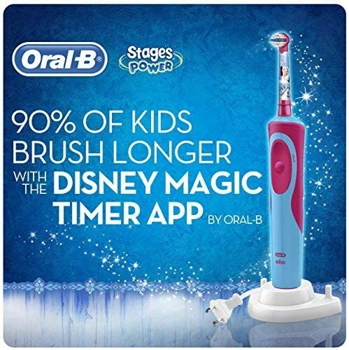 Oral-B Disney Frozen Vitality Rechargeable Kid Electric Battery Power Toothbrush