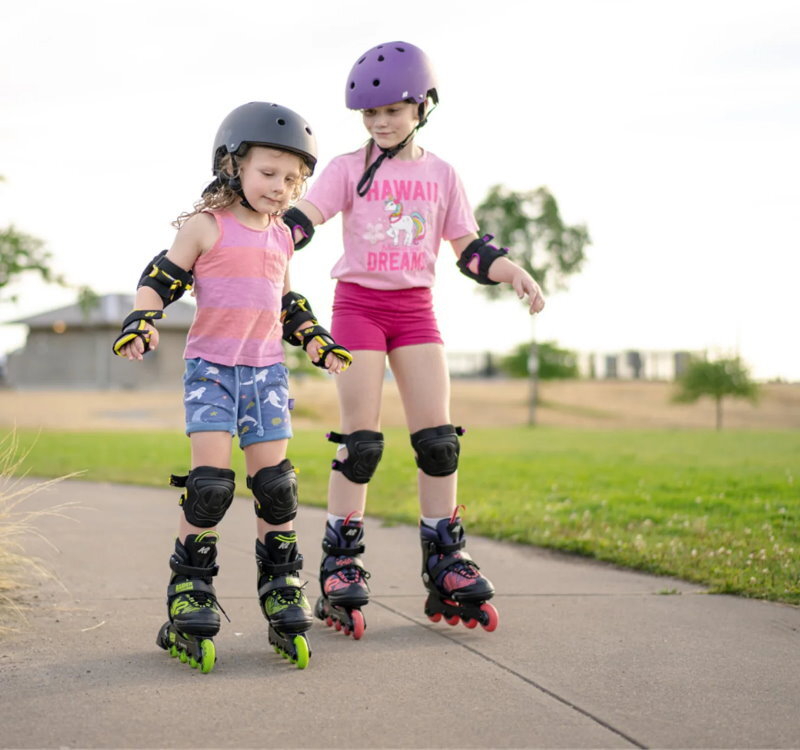 Roller Derby 2-in-1 Combo Adjustable Quad Roller and Inline Skates for Kids