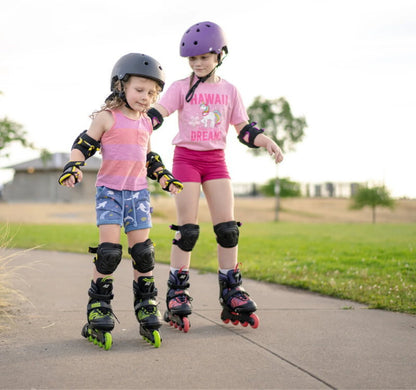 Roller Derby 2-in-1 Combo Adjustable Quad Roller and Inline Skates for Kids