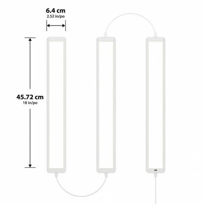 Artika 3-Pack Kitchen LED Under Cabinet Light On/Off by Motion Sensor 50000Hours