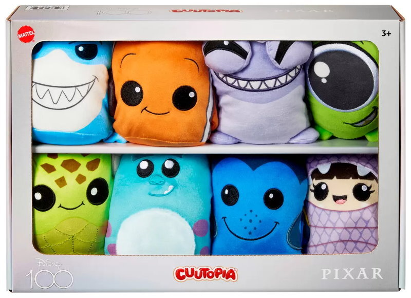 8-Pack Disney 100 Cuutopia Plush Toy 5" (13cm) Dolls - Marvel, Pixar, Star Wars