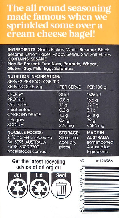 2 x 550g More Than Just Bagel Natural Seasoning For Sprinkling Over Anything