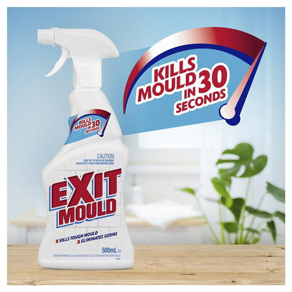 Exit Mould 500ml Mould Remover Trigger Spray - Kill Mould and Germs, Cleaning