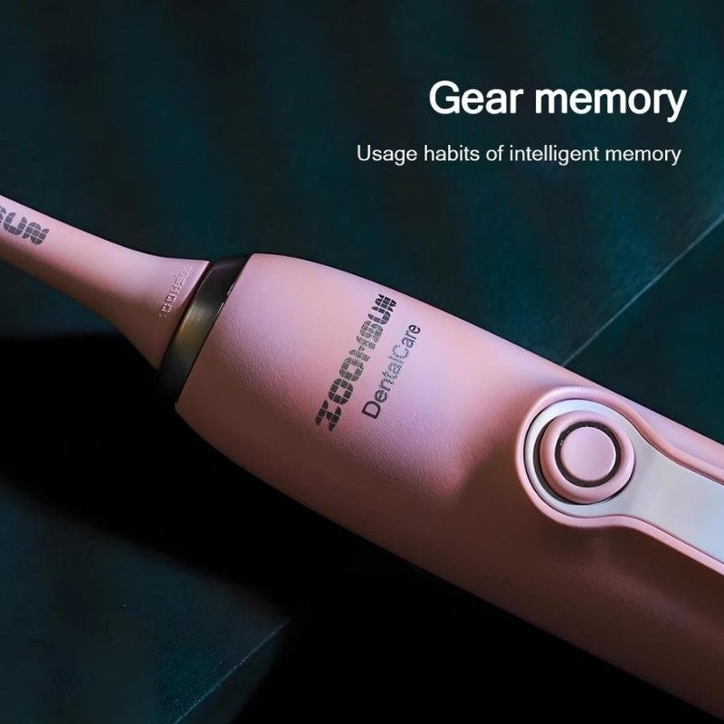 ZOOMSUM Rechargeable Powerful Sonic Cleaning Electric Toothbrush Pink - Express