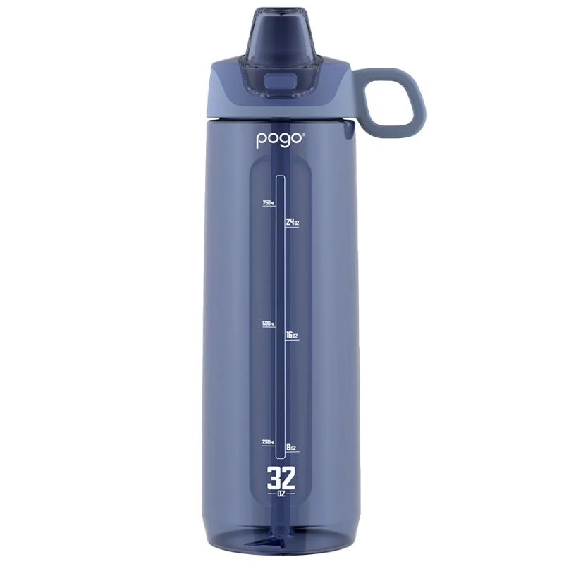 Pogo Tritan Water Bottle with Soft Straw 946 ml (32 oz) - Leakproof, BPA-Free