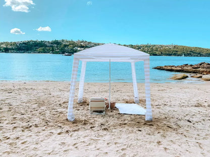 Coconut Grove Family Beach Cabana Canopy Umbrella Sun-Shade Shelter w/ Carry Bag