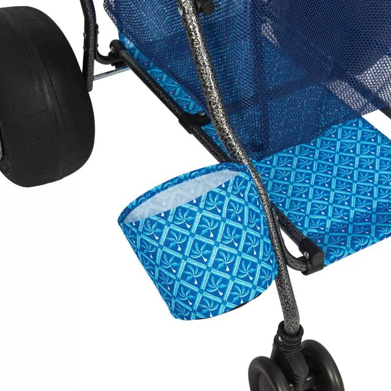 Tommy Bahama XL Wonder Wheeler Deluxe Folding Beach Cart - 45L Cooler, 4 Chairs