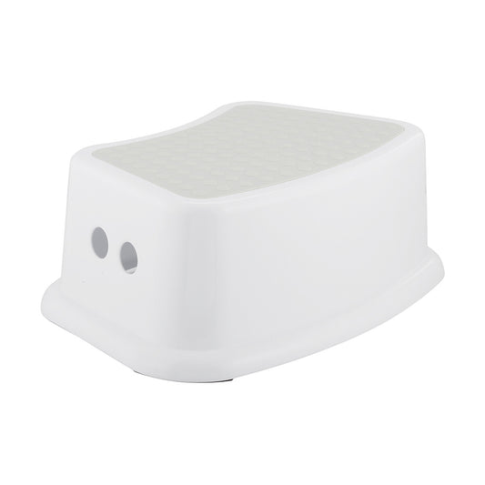 White Step Stool Portable Plastic Easy Use Handy Wash Bathroom Toilet Training