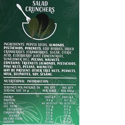 Salad Crunchers Super Nut Salad Topper Gluten Free Vegan 1.2kg Nuts & Seeds