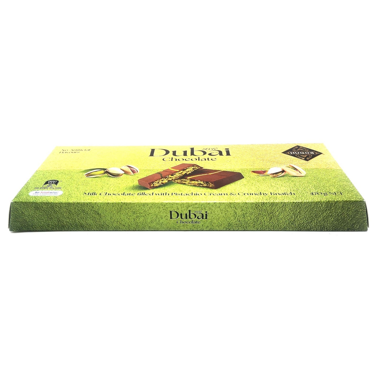 470g Fine Dubai Style Milk Chocolate Filled Pistachio Cream & Crunchy Knafeh