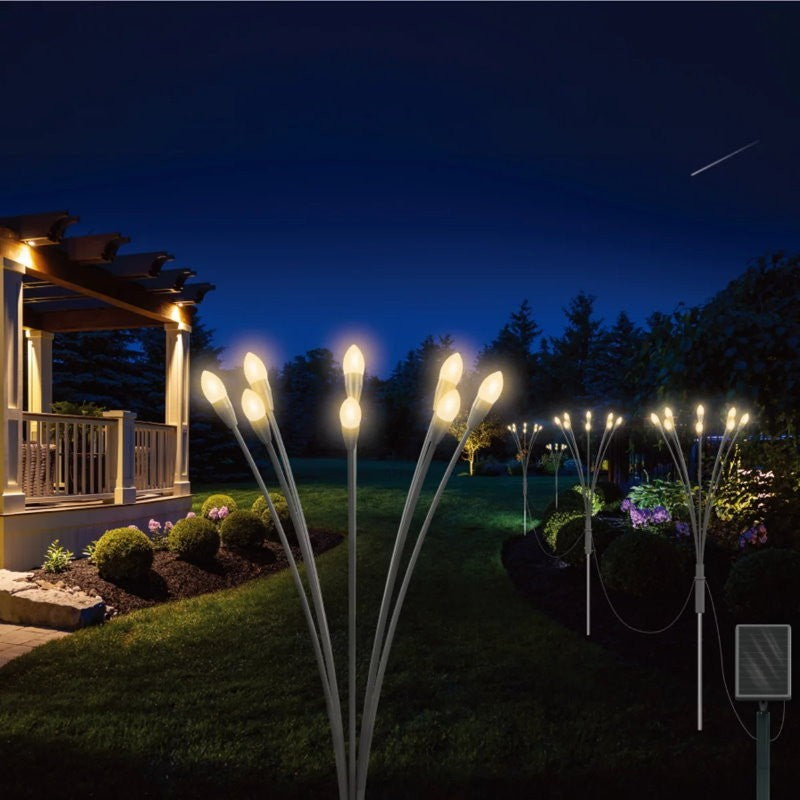 Sol-R-Brite 32 LED Waterproof Outdoor Crystal Firefly Garden Solar Light 2 Modes