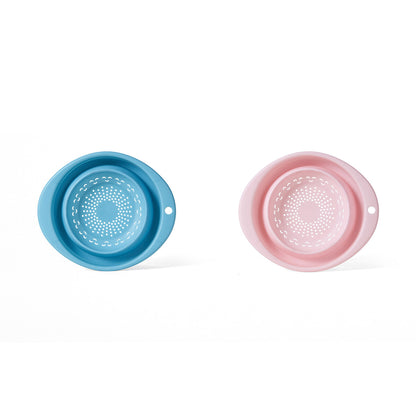 Collapsible Kitchen Strainer - Foldable Portable Fruit & Vegetable Colander Wash