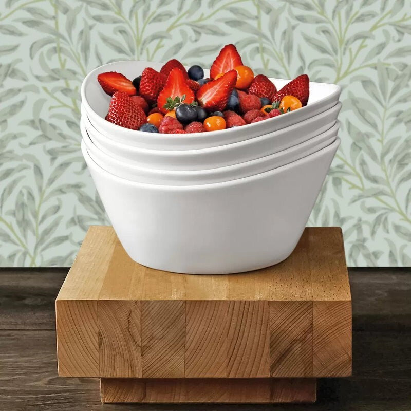 Over & Back 4 Piece Porcelain Serving Bowls Set 1.2L Oven & Dishwasher Safe