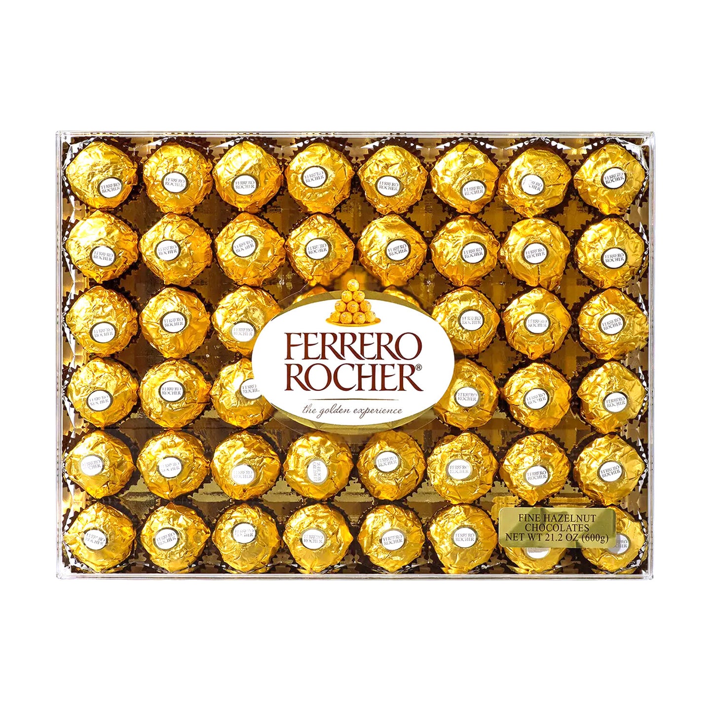 Ferrero Rocher Hazelnut Fine Milk Wafer Premium Chocolate 600g 48 Piece Box Gift