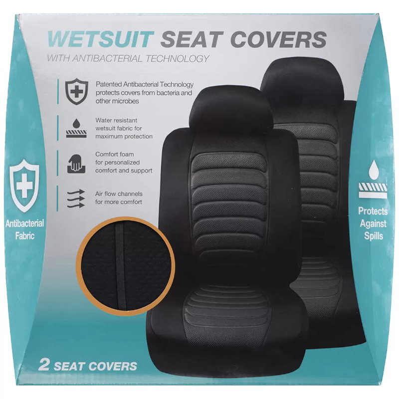 Type S Wetsuit Front Seat Covers 1 Pair Anti Bacterial All Season Protection