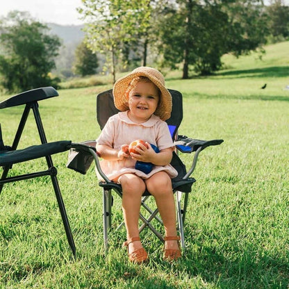 OZtrail Deluxe Junior Arm Chair with Carry Bag 80kg Weight Capacity